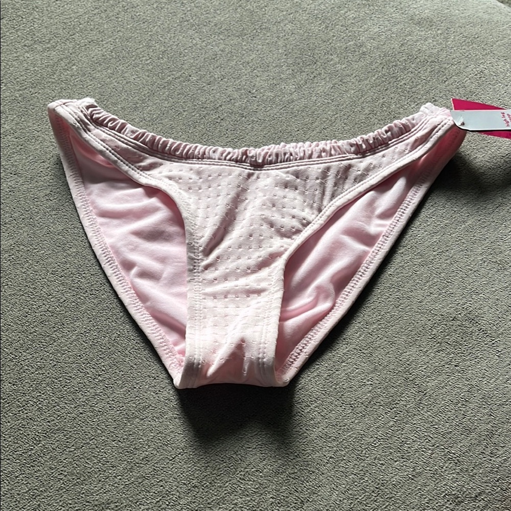 Xhilaration Light Pink Textured Bikini Bottom